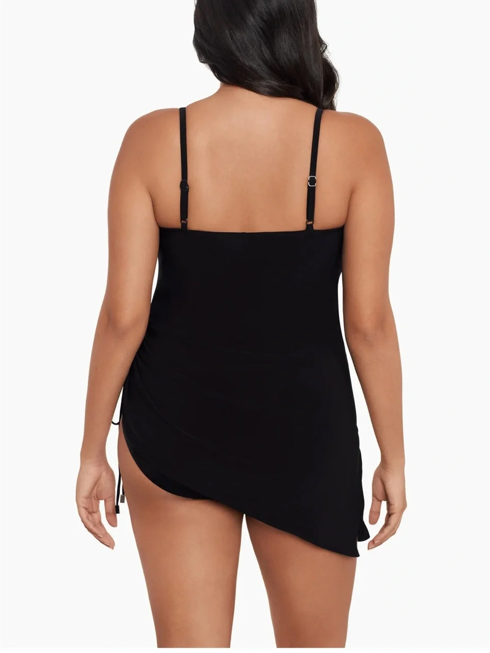 NWOT MagicSuit Brynn swim dress one piece swimsuit underwire cinch hem black 22W